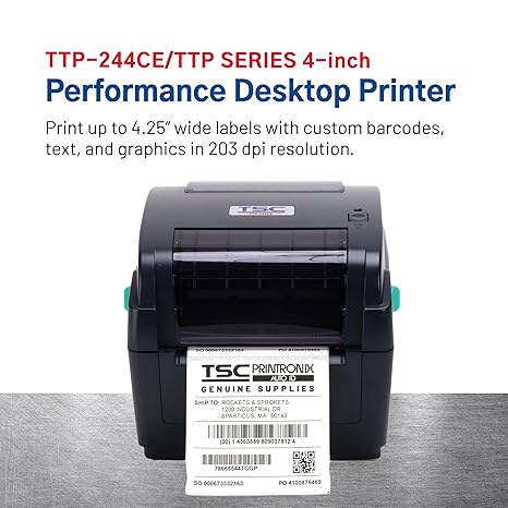 TSC 99-033A031-00LF TTP-244Ce 4" TT Desktop 4 Port 203 DPI4IPS ENET USB P S