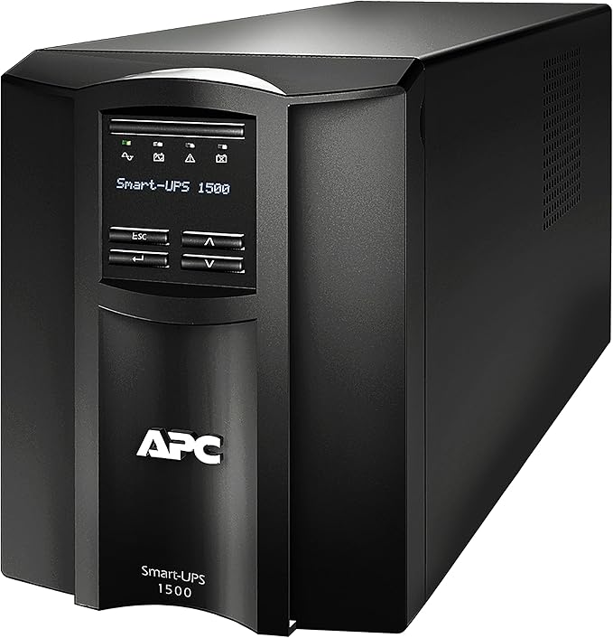 ASUS APC 1500VA Smart-UPS with SmartConnect, Pure Sinewave UPS Battery Backup, Line Interactive, 120V Uninterruptible Power Supply (SMT1500C)