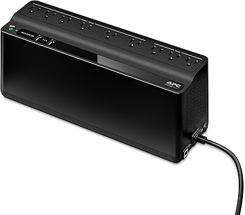 APC UPS Battery Backup & Surge Protector with USB Charger, 850VA, Back-UPS (BE850M2), Black