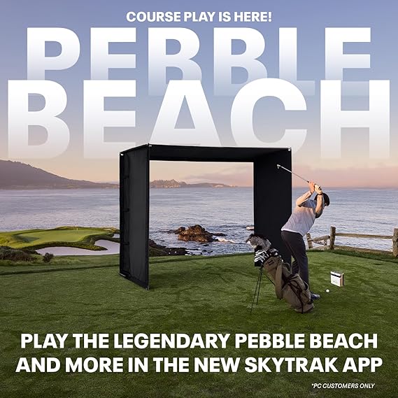 SkyTrak+ Launch Monitor & Golf Simulator Protective Shield - Tour-Level Swing Analysis with Dual Doppler Radar, Enhanced Camera, 100K+ Courses, Real-time Simulation, Wi-Fi, USB-C Charging