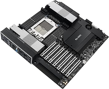 ASUS Pro WS WRX90E-SAGE SE EEB Workstation Motherboard, AMD Ryzen™ Threadripper™ PRO 7000 WX-Series, ECC R-DIMM DDR5, 32 Power-Stage,7xPCIe 5.0x16, PCIe 5.0 M.2, 10Gb & 2.5Gb LAN, Multi-GPU Support