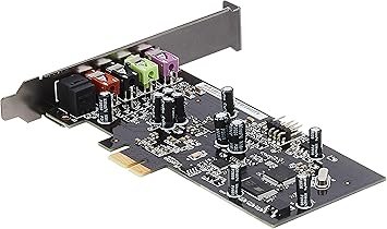 ASUS XONAR SE 5.1 Channel 192kHz/24-bit Hi-Res 116dB SNR PCIe Gaming Sound Card with Windows 10 Compatibility