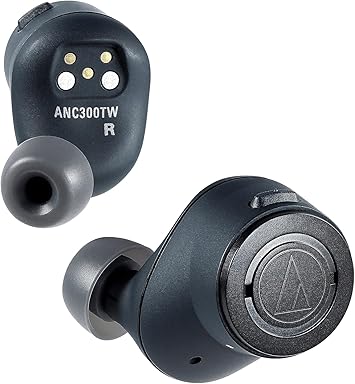 Audio-Technica ATH-ANC300TW QuietPoint Wireless Active Noise-Cancelling in-Ear Headphones