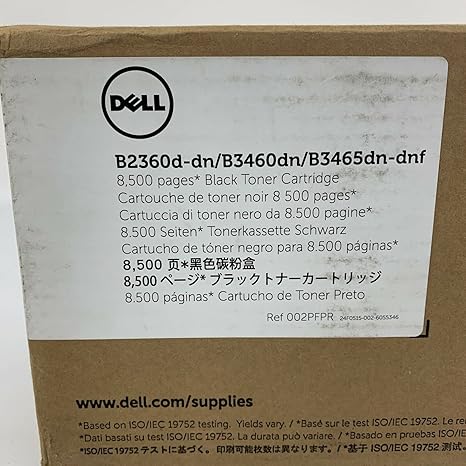 Dell M11XH Toner Cartridge B2360d/B2360dn/B3460dn/B3465dn/B3465dnf Laser Printers