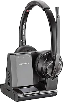Plantronics 207325-01 Savi 8220 Wireless DECT Headset System Voip Phone and Device