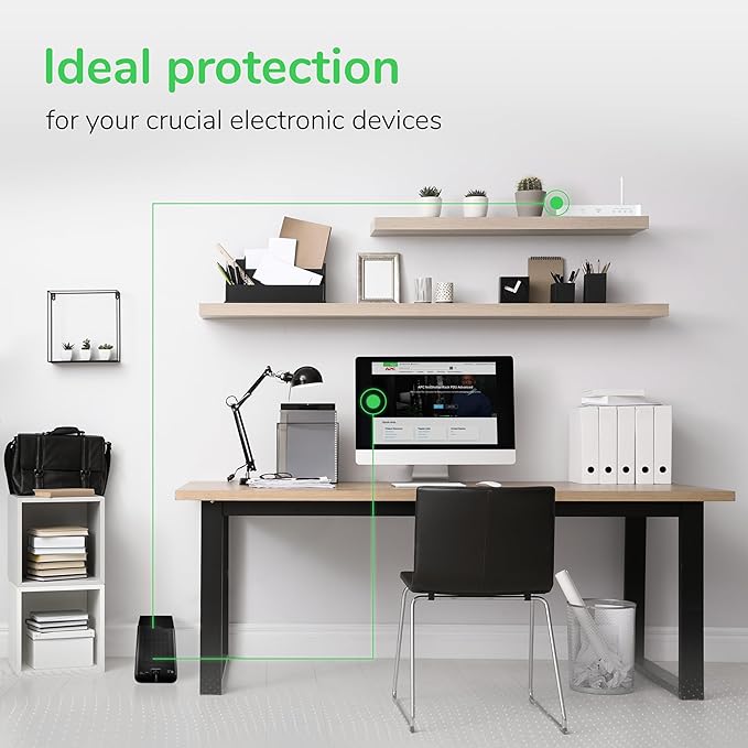 Schneider Electric APC UPS 425VA UPS Battery Backup & Surge Protector, APC UPS BackUPS (BE425M)