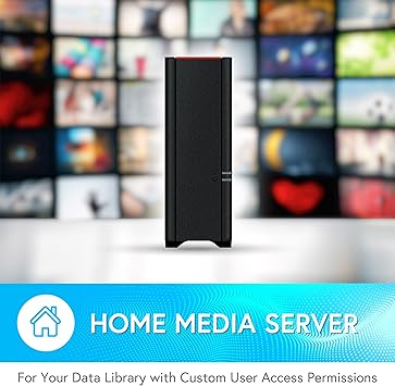 Buffalo LinkStation 210 6TB 1-Bay NAS Network Attached Storage with HDD Hard Drives Included NAS Storage That Works as Home Cloud or Network Storage Device for Home