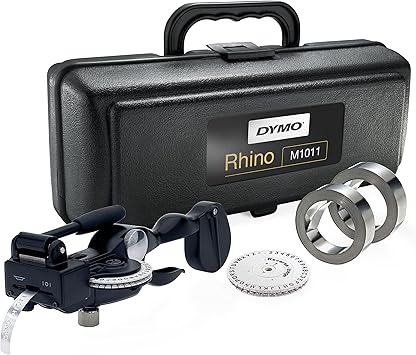 DYMO M1011 Metal Tape Embosser, Black, Label Printer, Embosser, Printer