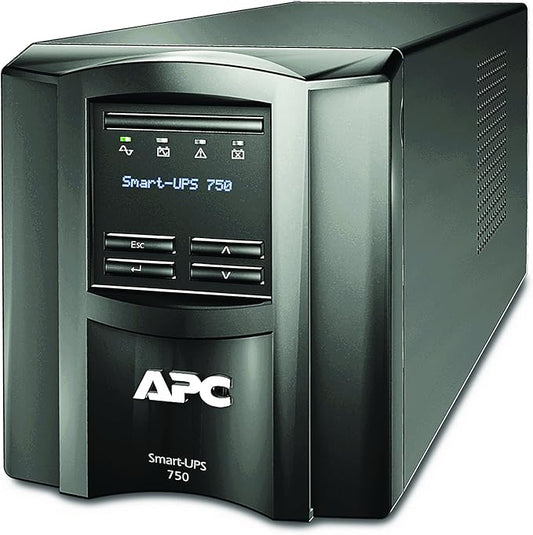 APC 750VA Smart UPS with SmartConnect, SMT750C Sinewave UPS Battery Backup, AVR, 120V, Line Interactive Uninterruptible Power Supply