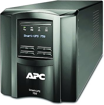 APC 750VA Smart UPS with SmartConnect, SMT750C Sinewave UPS Battery Backup, AVR, 120V, Line Interactive Uninterruptible Power Supply