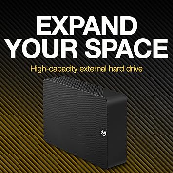 Seagate Expansion 24TB External Hard Drive HDD - USB 3.0, with Rescue Data Recovery Services (STKP24000400)