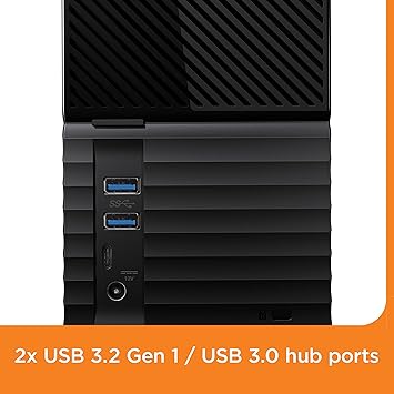 Western Digital 20TB My Book Duo Desktop RAID External Hard Drive - USB 3.1 - WDBFBE0200JBK-NESN,Black