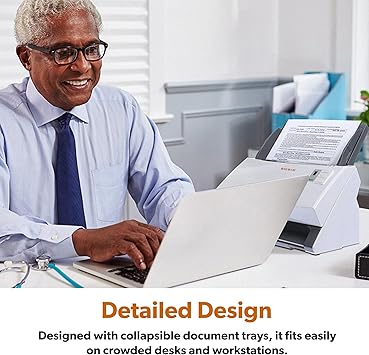 Ambir ImageScan Pro 340 40ppm High-Speed ADF Scanner for Windows PC and Mac