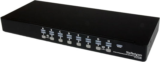 StarTech.com 16 Port 1U RackMount USB KVM Switch Kit with OSD and Cables - KVM Switch - 16 x KVM Port(s) - 1 Local User - Desktop - SV1631DUSBUK