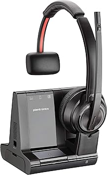 Plantronics 207309-01 Savi 8200 Series Wireless DECT Headset System Voip Phone and Device