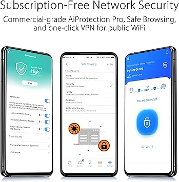 ASUS ZenWiFi AX6600 Tri-Band Mesh WiFi 6 System (XT8 1PK) - Whole Home Coverage up to 2750 sq.ft & 4+ rooms, AiMesh, Included Lifetime Internet Security, Easy Setup, 3 SSID, Parental Control, Charcoal