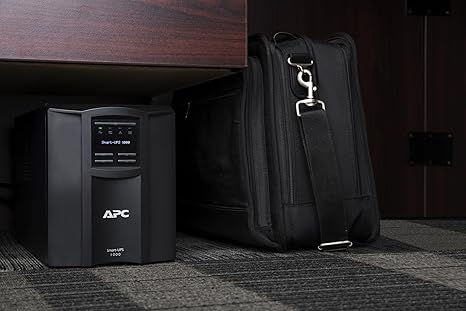 APC 1000VA Smart UPS with SmartConnect, SMT1000C Sinewave UPS Battery Backup, AVR, 120V, Line Interactive Uninterruptible Power Supply