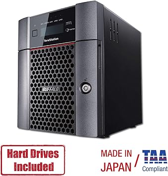 Buffalo TeraStation 5410DN Desktop 8 TB NAS Hard Drives Included (2 x 4TB, 4 Bay)
