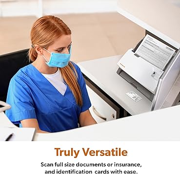 Ambir ImageScan Pro 340 40ppm High-Speed ADF Scanner for Windows PC and Mac