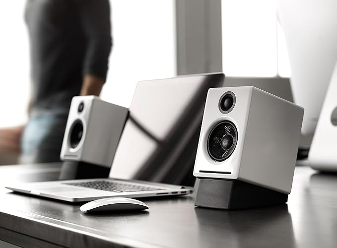 Audioengine A2 Plus Wireless Bluetooth Desktop Speakers - 60W Computer Speakers for Music and Gaming