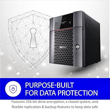 BUFFALO TeraStation 3420DN 4-Bay SMB 16TB (2x8TB) Desktop NAS w/Hard Drives Included Network Attached Storage