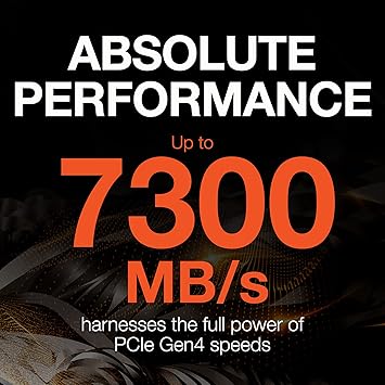 Seagate FireCuda 530 1TB Internal Solid State Drive - M.2 PCIe Gen4 ×4 NVMe 1.4, Transfer speeds up to 7300MB/s, 3D TLC NAND, 1275 TBW, 1.8M MTBF, Heatsink, with Rescue Services (ZP1000GM3A023)