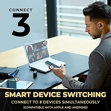 Technics Premium Hi-Fi True Wireless Bluetooth Earbuds with Advanced Noise Cancelling, 3 Device Multipoint Connectivity, Wireless Charging, Hi-Res Audio + Enhanced Calling - EAH-AZ80-K (Black)