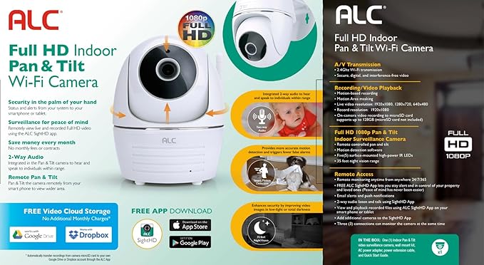ALC SightHD AWF23 Pan & Tilt Security WiFi Camera