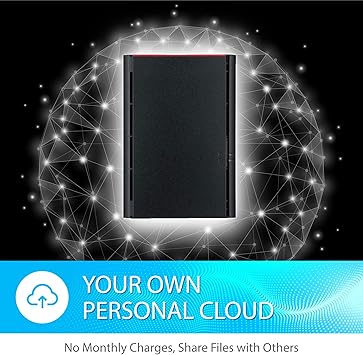 Buffalo LinkStation 220 8TB 2-Bay NAS Network Attached Storage with HDD Hard Drives Included NAS Storage That Works as Home Cloud or Network Storage Device for Home