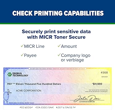 TROY 4001DN MICR Printer, Check Printing, 250 Sheet Capacity, 1 Locking Tray, 3 Trays Maximum, Up to 42ppm