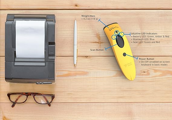 SOCKET COMMUNICATION SocketScan S740, 2D Barcode Scanner, Yellow