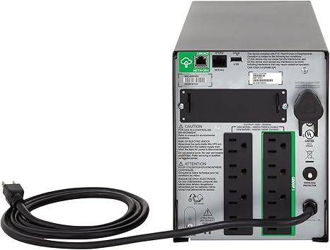 APC 1000VA Smart UPS with SmartConnect, SMT1000C Sinewave UPS Battery Backup, AVR, 120V, Line Interactive Uninterruptible Power Supply