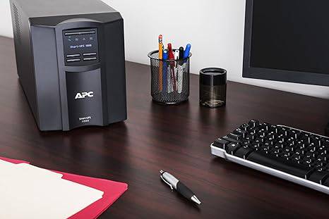 APC 1000VA Smart UPS with SmartConnect, SMT1000C Sinewave UPS Battery Backup, AVR, 120V, Line Interactive Uninterruptible Power Supply