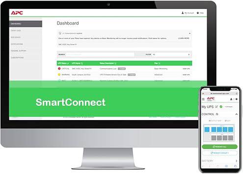 APC Schneider Electric SMC1000C 1000VA Smart-UPS uninterruptible power supply in black, with display and smart connectivity features