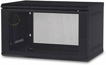 APC NetShelter 6U Wallmount Rack Enclosure Server Cabinet, AR106, Unassembled