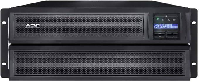 APC Network UPS, 2000VA Smart-UPS Sine Wave, Short Depth UPS with Extended Run Option, SMX2000LVNC, Network Management Card, Tower/4U Rack Convertible, Line-Interactive, 120V