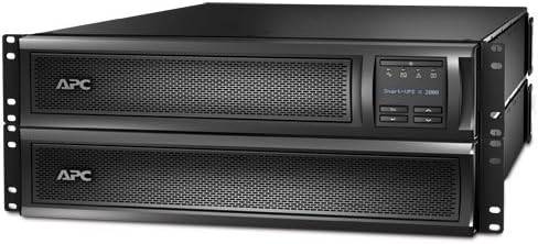 APC Network UPS, 2000VA Smart-UPS Sine Wave, Short Depth UPS with Extended Run Option, SMX2000LVNC, Network Management Card, Tower/4U Rack Convertible, Line-Interactive, 120V
