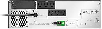 APC Smart-UPS 1500VA Lithium Ion UPS with SmartConnect and pure sine wave, short-depth 120V uninterruptible power supply.