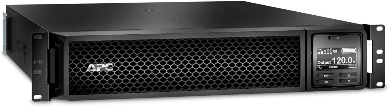 APC UPS 1000VA Smart-UPS Single Phase Online Uninterruptible Power Supply, Rack Mount UPS -  SRT1000RMXLA