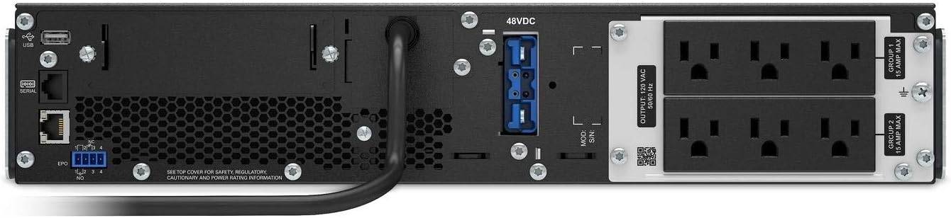 APC UPS 1000VA Smart-UPS Single Phase Online Uninterruptible Power Supply, Rack Mount UPS -  SRT1000RMXLA
