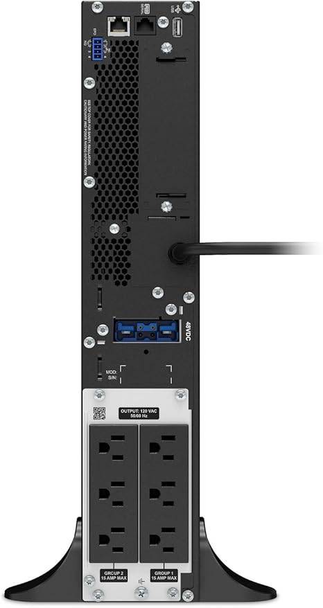 APC UPS 1000VA Smart-UPS, Single Phase Online UPS SRT1000XLA, Pure Sine Wave Uninterruptible Power Supply,Tower UPS