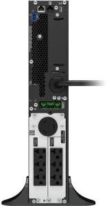 APC UPS 2200VA Smart-UPS single-phase online uninterruptible power supply showing front view with display and power outlets