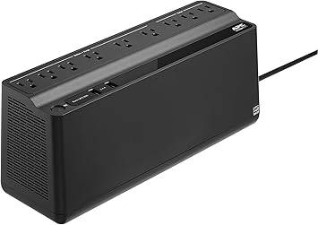 APC UPS Battery Backup & Surge Protector with USB Charger, 850VA, Back-UPS  BE850M2 , Black