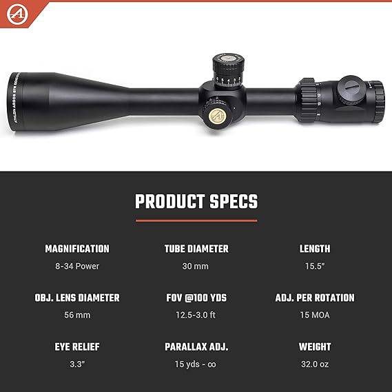 Argos BTR GEN2 8-34X56 First Focal Plane Riflescopes - BTR GEN2 8-34X56