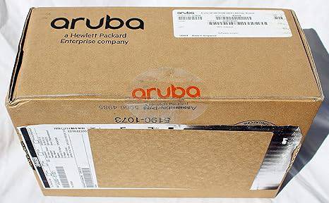 Aruba JL083A 3810M 4SFP+ module installed in network switch, with ports and LED indicators visible.