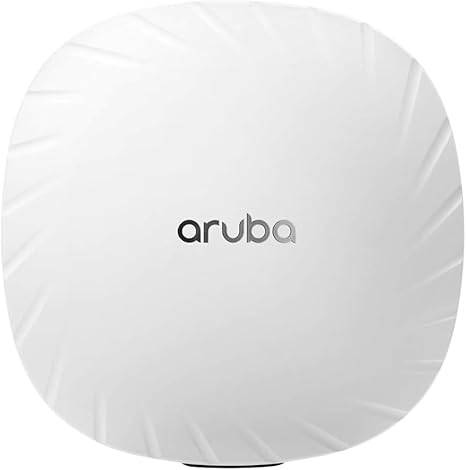 Beaver Computer Aruba JZ337A AP-535-US APIN0535 dual radio 4x4:4 802.11ax campus access point, renewed, mounted on wall.