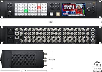 Beaver Computer ATEM 4 M/E Constellation HD video switcher with multiple HDMI and SDI ports for professional live production.