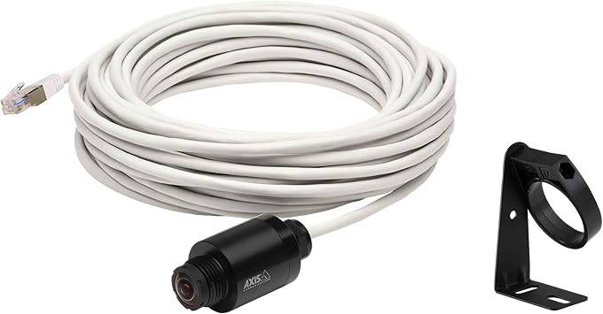 Axis Communications F1035-E sensor unit with 10-foot cable, shown with the sensor and cable in a close-up view.