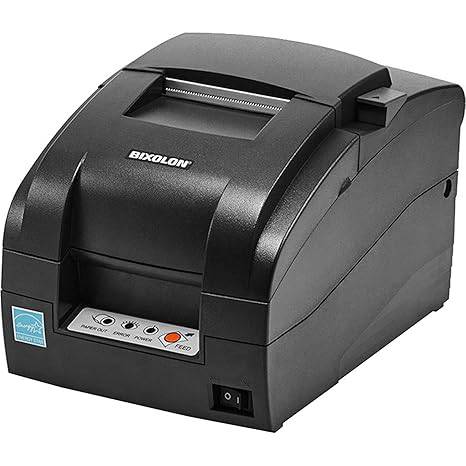 Bixolon SRP-275IIICOSG impact printer in black with serial and USB interfaces, auto cutter, designed for retail and POS use