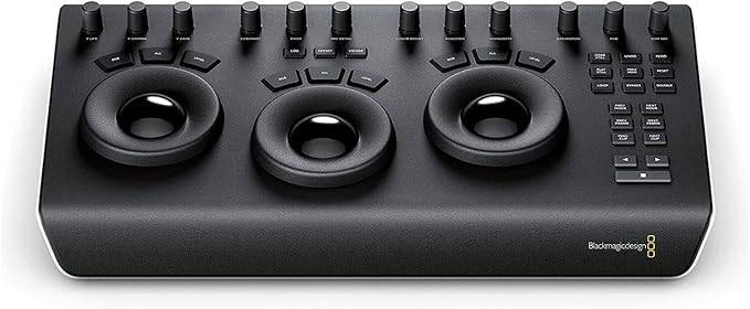 Blackmagic Design DaVinci Resolve Micro Panel, portable low-profile control panel with multiple editing and color correction controls.